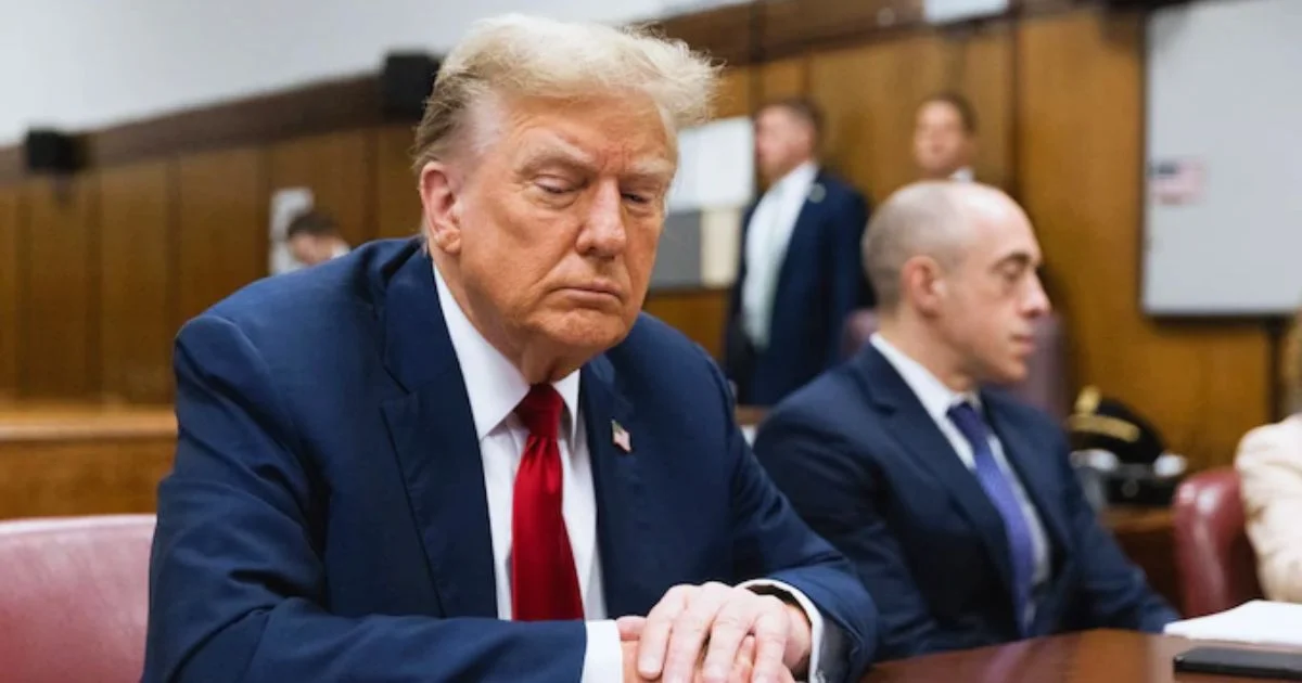 did trump fall asleep in court