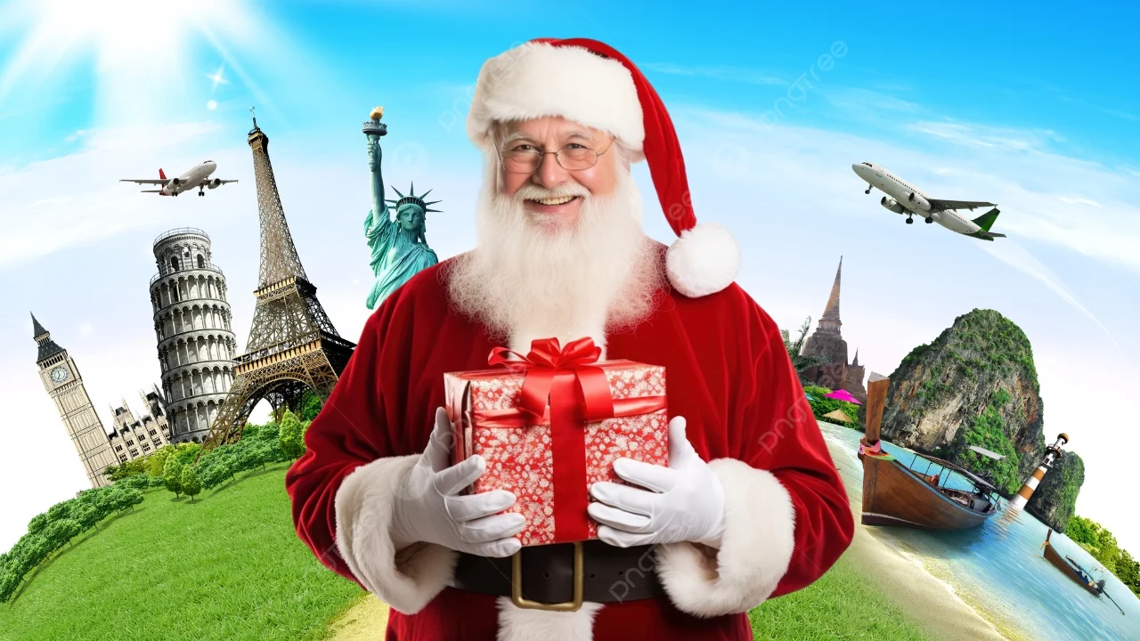 where is santa right now 2024